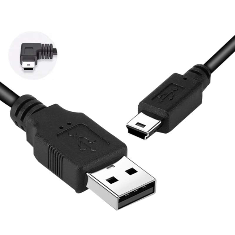 Driving Recorder Power Cord USB Car Charger Antihypertensive Line, Style: 3.5m+1A(Mini Left Bend)
