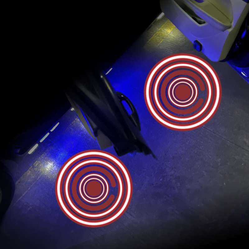LED Infrared Induction Car Door Welcome Light Night Projection Ambient Light, Specification: Modern