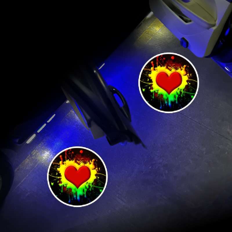 LED Infrared Induction Car Door Welcome Light Night Projection Ambient Light, Specification: XXXX4 (