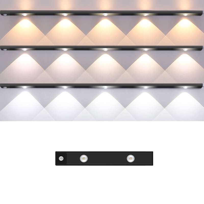 Ultra-thin Smart LED Human Body Sensor Light Bar, Length: 20cm(Space Silver)