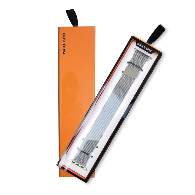 5 PCS Universal Watch Strap Box Gift Box,Style: Short Type Orange Black