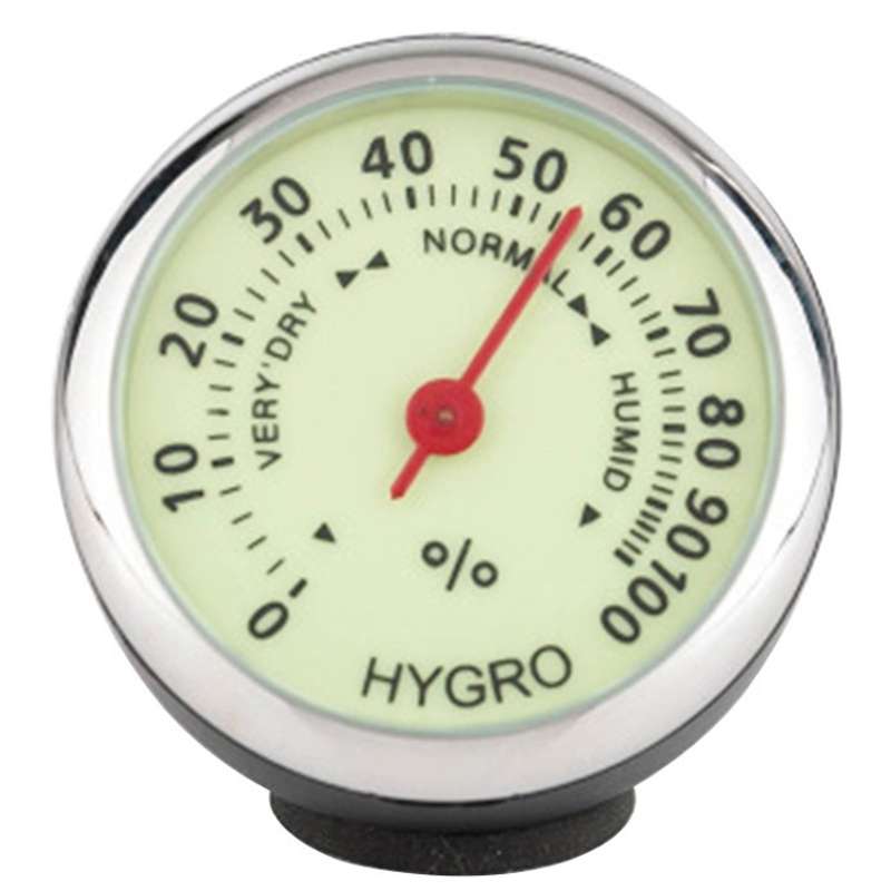 Car Night Light Thermometer Humidity Meter Mechanical Mini Ornament(Hygrometer)