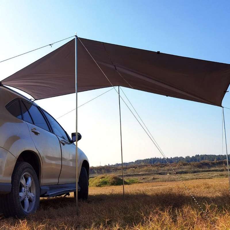 Outdoor Picnic Camping Tent On The Side Of The Car Rain-proof Sun Canopy 200x440cm(Green)