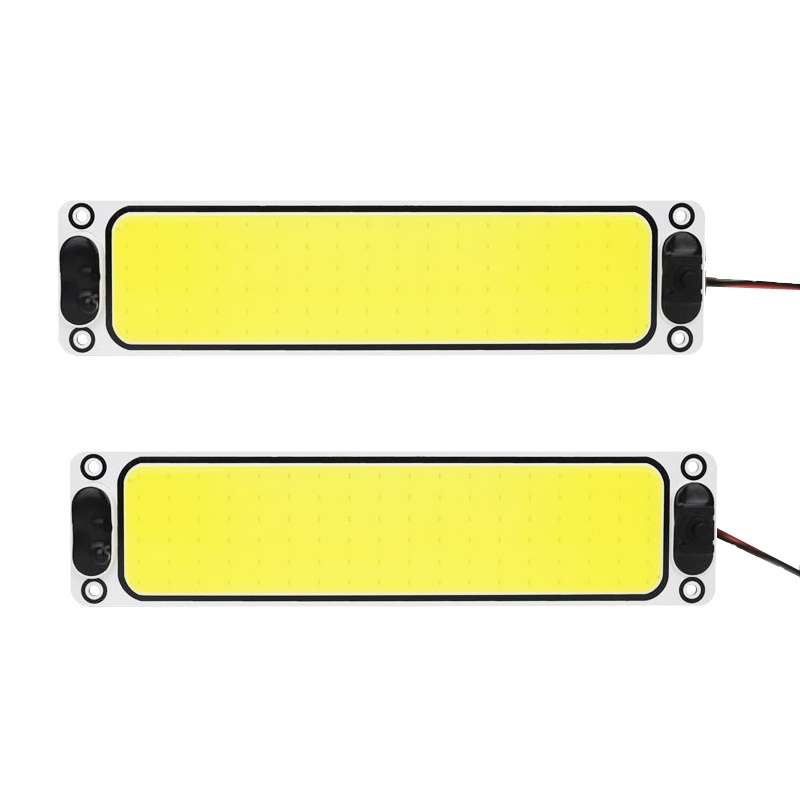 2PCS Car Cab LED Reading Light COB Truck Interior Light Dome Lamp(White Light)