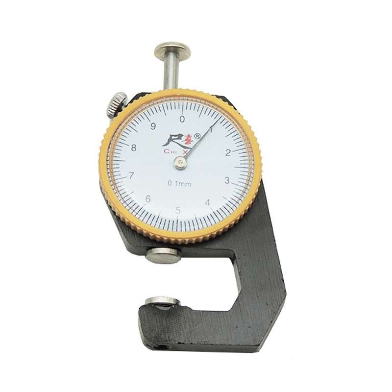 CHIXI Handheld Thickness Gauge Paper Thickness Gauge, Specification: Ordinary 0-10mm Flat Head