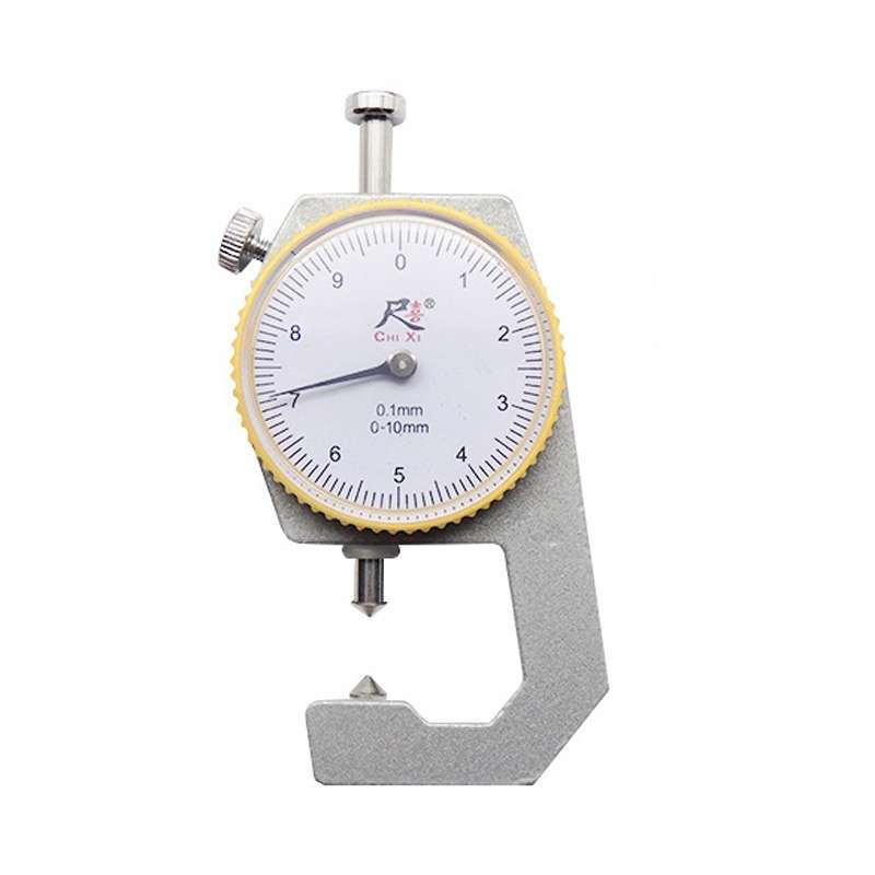 CHIXI Handheld Thickness Gauge Paper Thickness Gauge, Specification: Mid-range 0-10mm Pointed Head