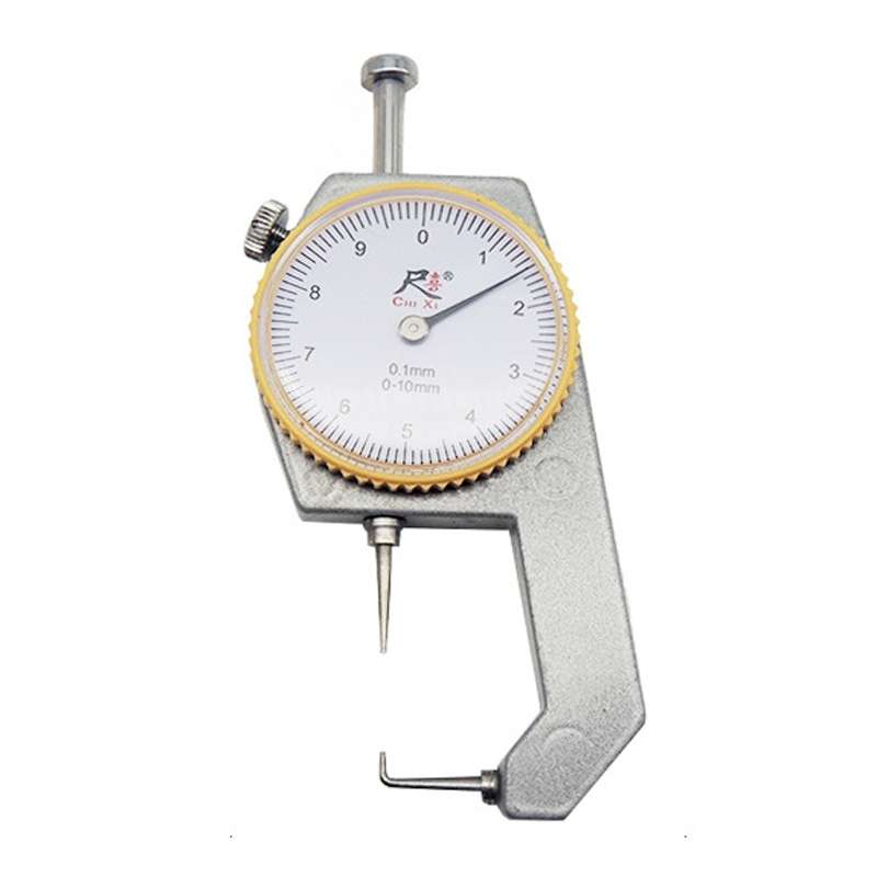 CHIXI Handheld Thickness Gauge Paper Thickness Gauge, Specification: Mid-range 0-10mm Curved Point