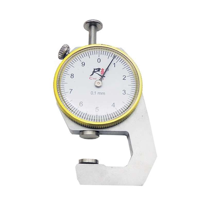 CHIXI Handheld Thickness Gauge Paper Thickness Gauge, Specification: Boutique 0-10mm Flat Head
