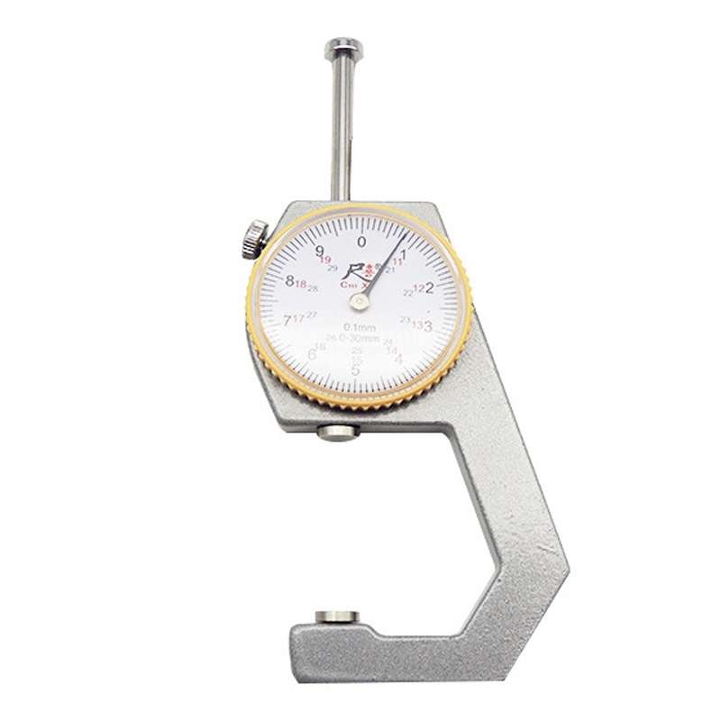 CHIXI Handheld Thickness Gauge Paper Thickness Gauge, Specification: Mid-range 0-30mm Flat Head