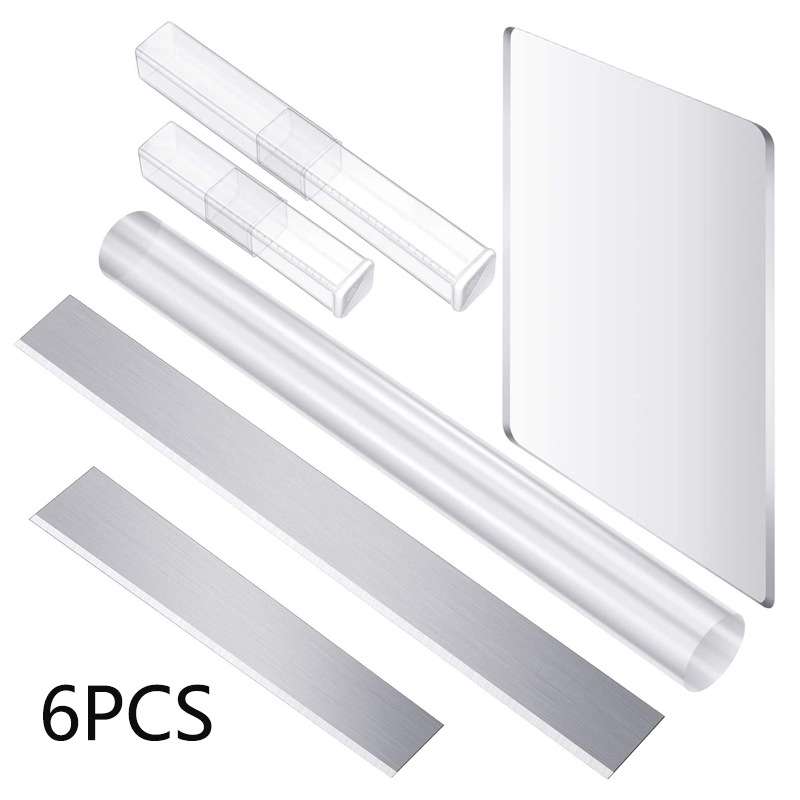 6 In 1 Acrylic Stick Press Clay Plate Pottery Clay Tools