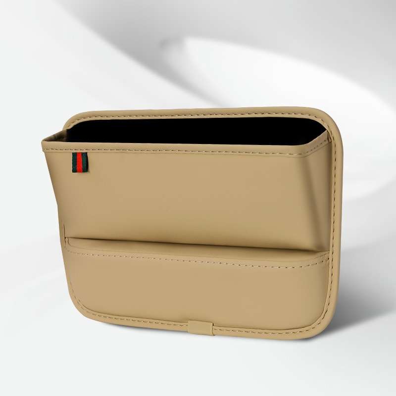 Car Seat Sewing Box Central Control Slot Storage Bag(Brown)