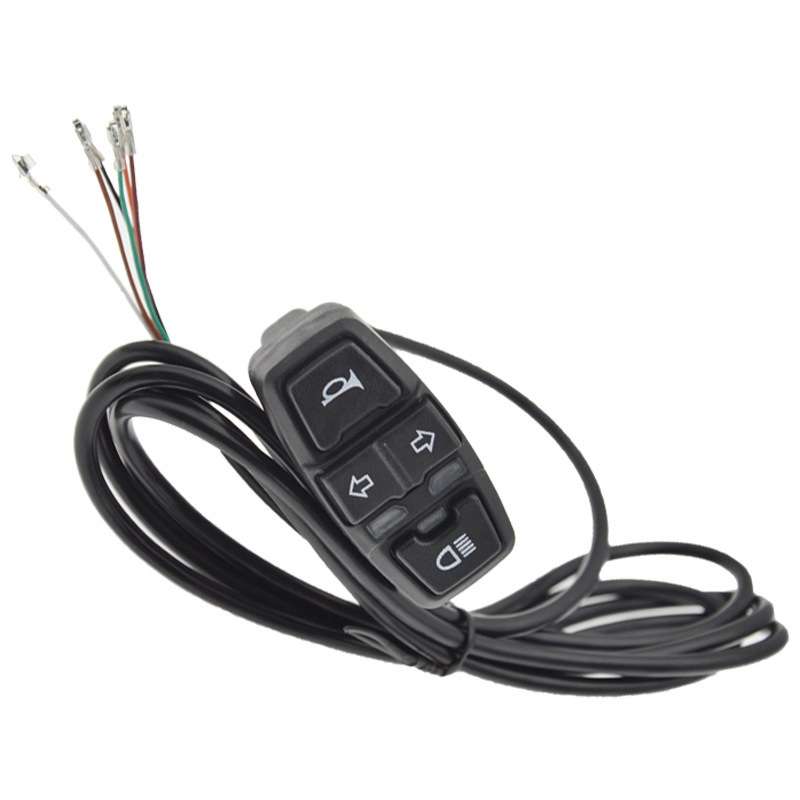3 In 1 Switch Mountain Car Skateboard Horn Headlights Turn Switch(48V)