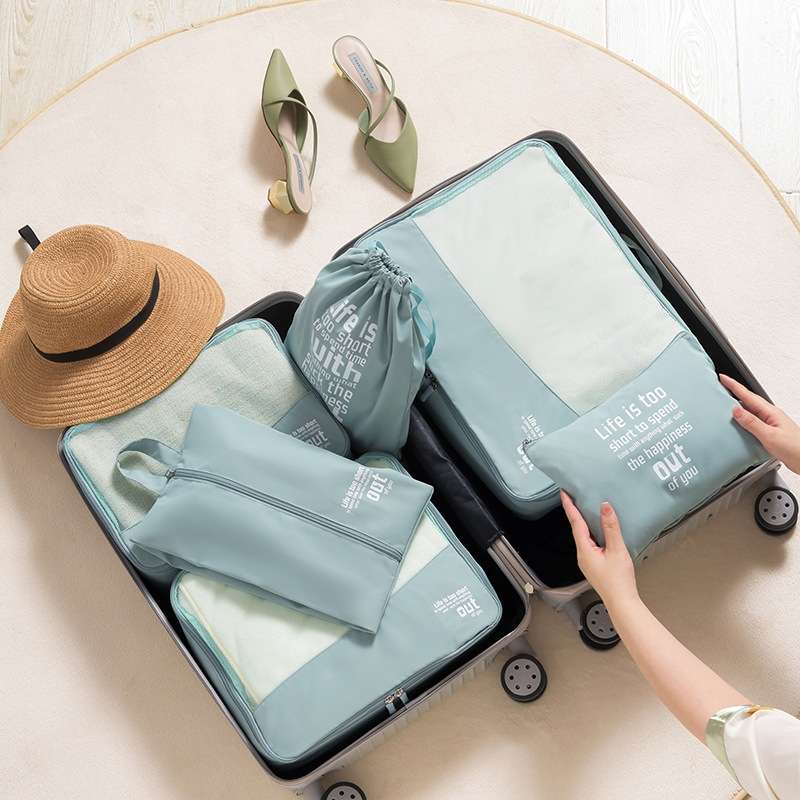 RH2203 6 In 1 Travel Portable Storage Bag Set Without Suitcase(Yellow)