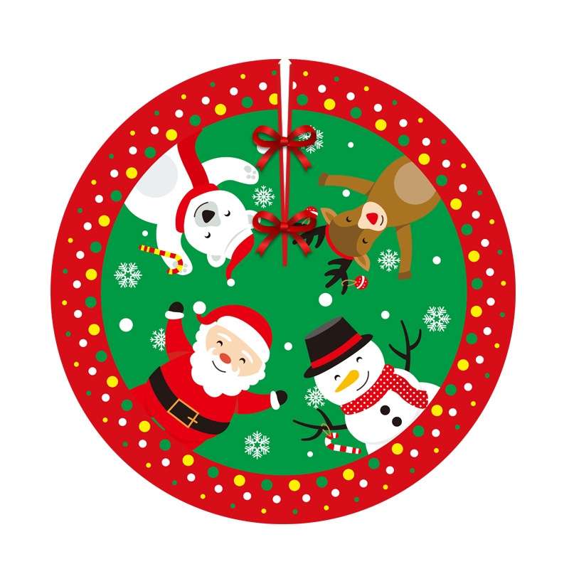 Christmas Tree Skirt Carpet Tree Bottom Cover Cloth Mat(006)