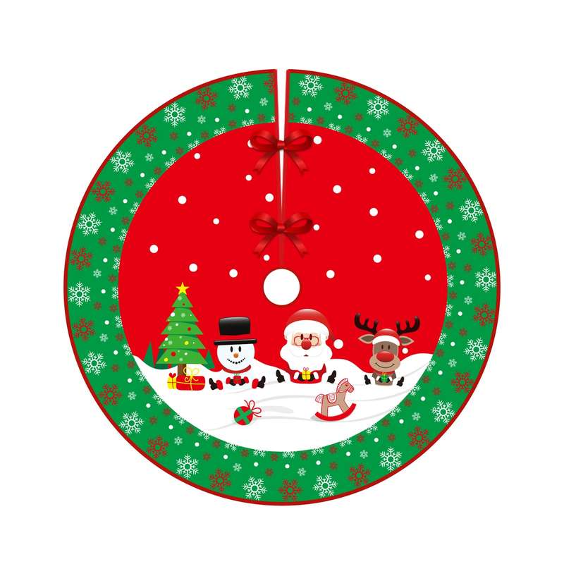 Christmas Tree Skirt Carpet Tree Bottom Cover Cloth Mat(006)
