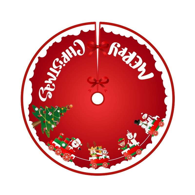Christmas Tree Skirt Carpet Tree Bottom Cover Cloth Mat(006)