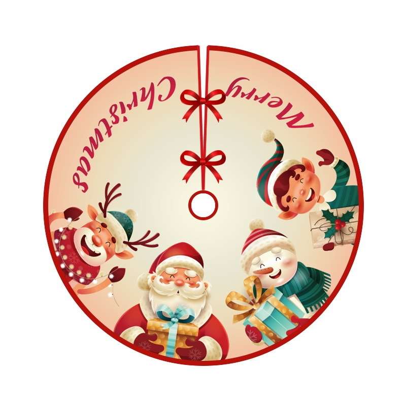 Christmas Tree Skirt Carpet Tree Bottom Cover Cloth Mat(006)