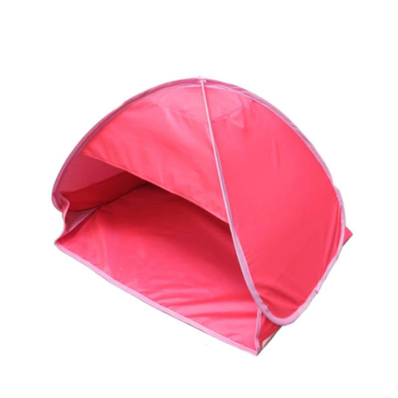Indoor and Outdoor Automatic Quick Opening Sunshade Headrest Tent, Size: M 70x50x45cm(Watermelon)