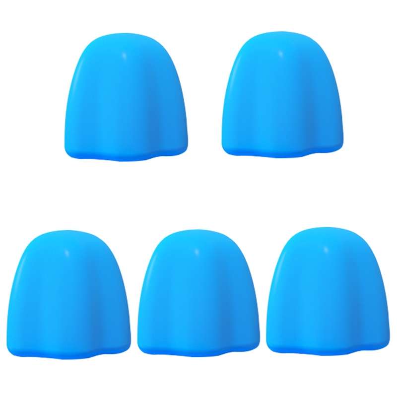 5 PCS Manual Silicone Self-Sealing Toothpaste Cap Aid(Purple)