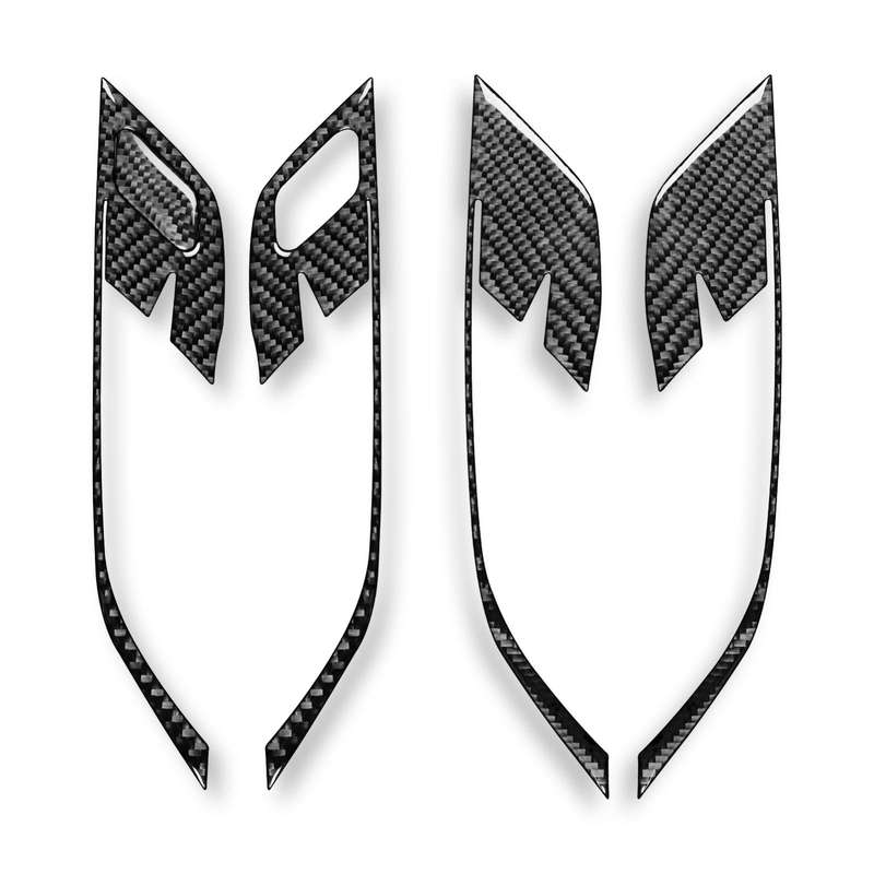 For BMW X1 F48/X2 F39 5pcs /Set Right-Hand Drive Door Handle Frame Sticker(Black)