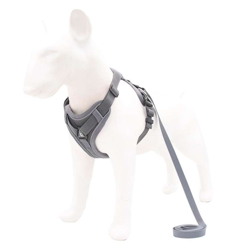 HT-864 Pet Traction Rope Reflective Breathable Dog Chest Strap Vest, Size: M(Red)
