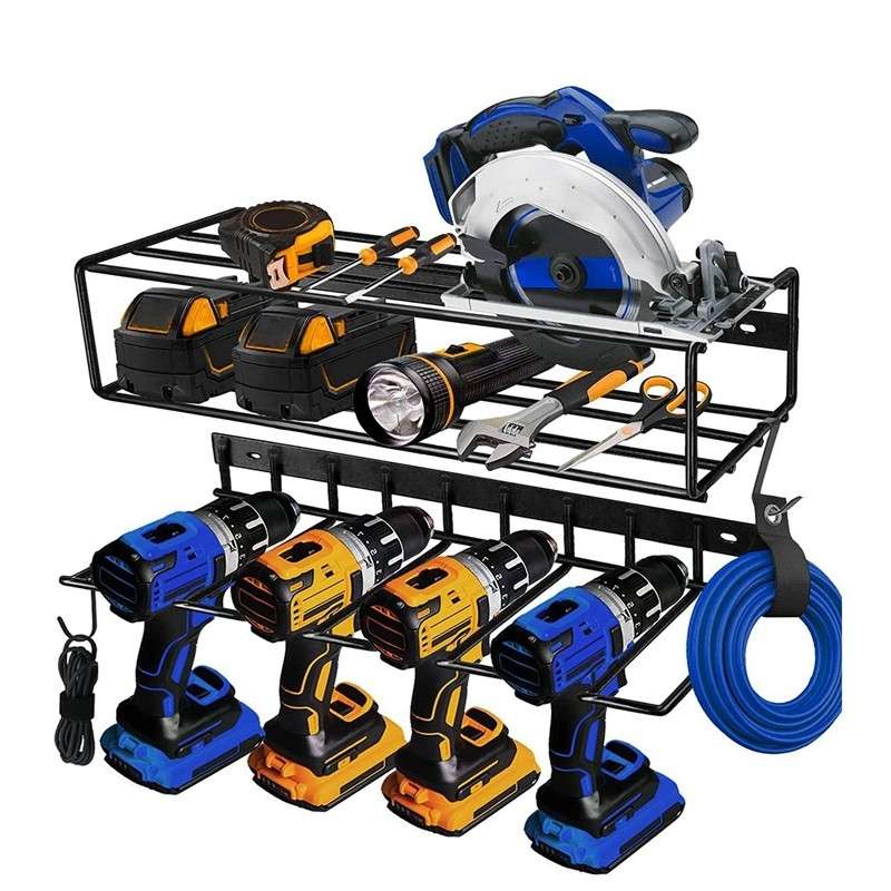 Wall Mounted Handheld Drill Tool Storage Rack, Specification: Complete set