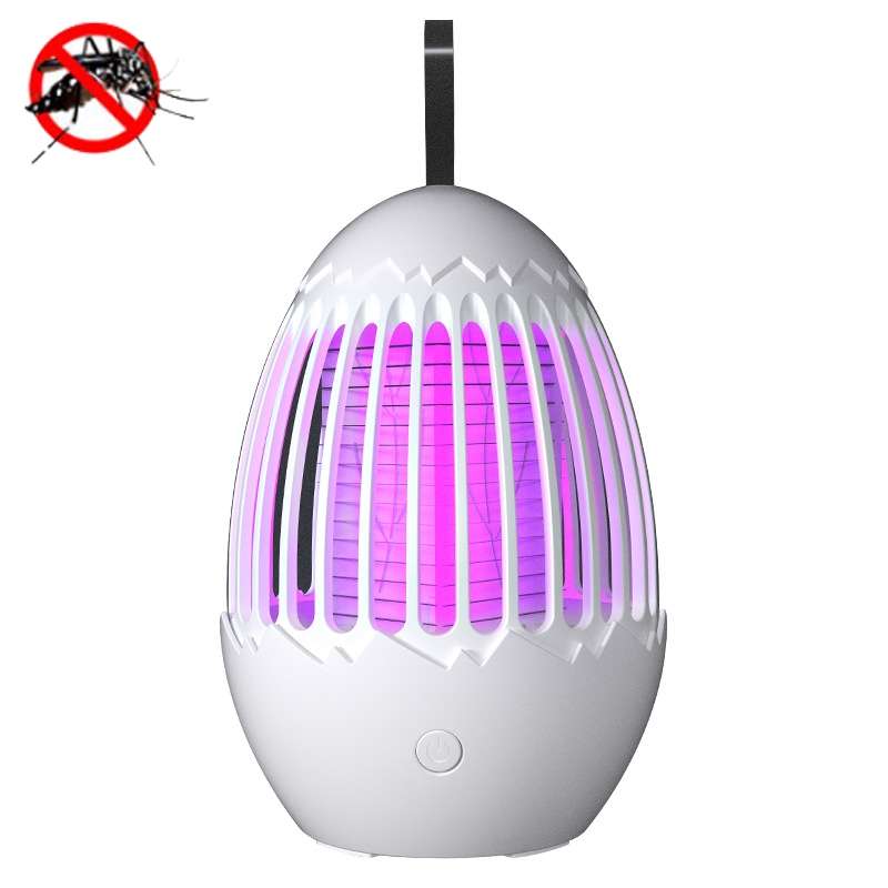 L01 Portable Electric Shock Mosquito Killer Lamp Home Outdoor Photocatalyst Fly Killer(Gray)