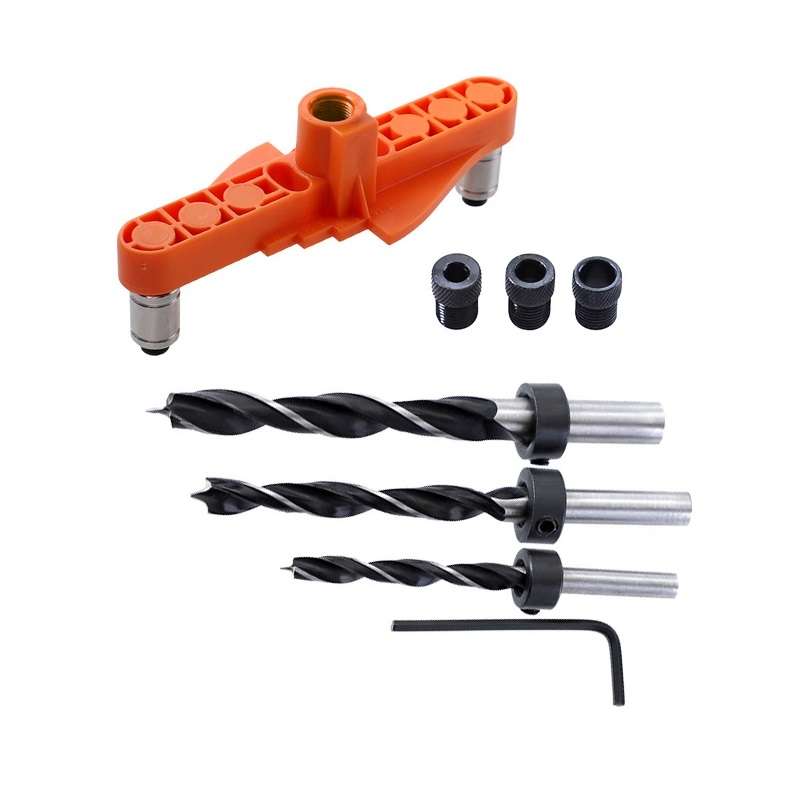 DIY Woodworking Hole Locator Self-Centering Marker, Model: Orange Drill Bit