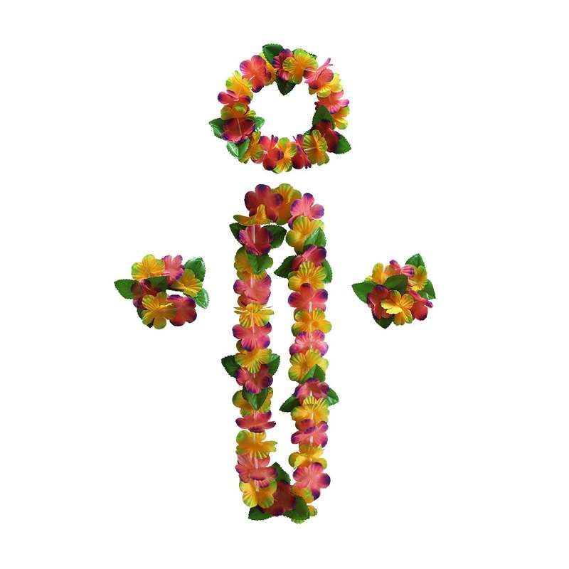 5 PCS CK-053 12-Color Petal Party Decoration Hawaiian Wreath(5)