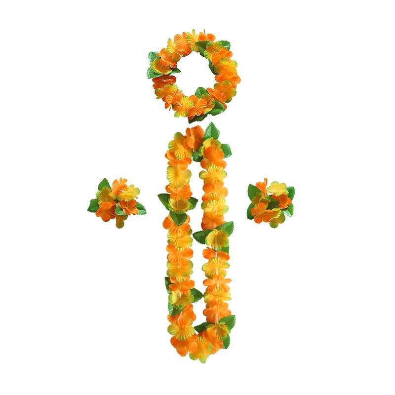 5 PCS CK-053 12-Color Petal Party Decoration Hawaiian Wreath(5)