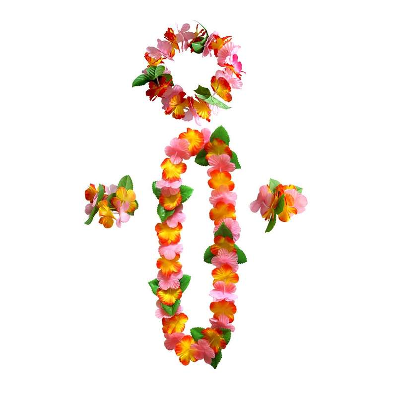 5 PCS CK-053 12-Color Petal Party Decoration Hawaiian Wreath(5)