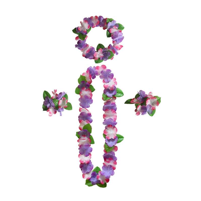 5 PCS CK-053 12-Color Petal Party Decoration Hawaiian Wreath(5)