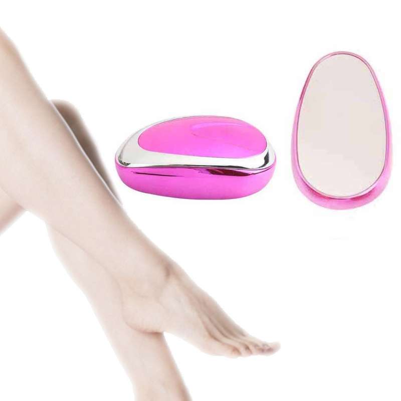 Lady Manual Epilator Crystal Gentle Exfoliating Glass Hair Removal Device(Rose Gold)