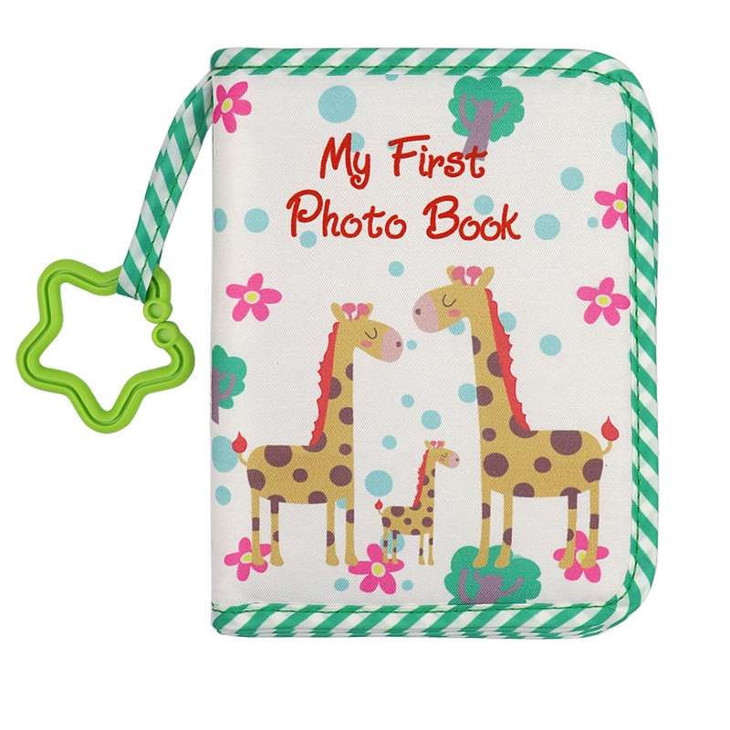 Baby Growth Memorial Cloth Photo Album With Mirror(Red)