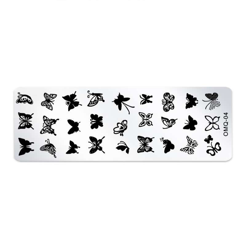 5 PCS Nail Art Print Template Nail Art Tools(OMQ-07)