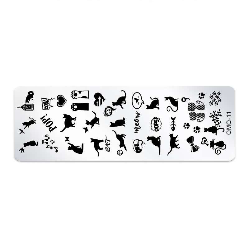 5 PCS Nail Art Print Template Nail Art Tools(OMQ-07)