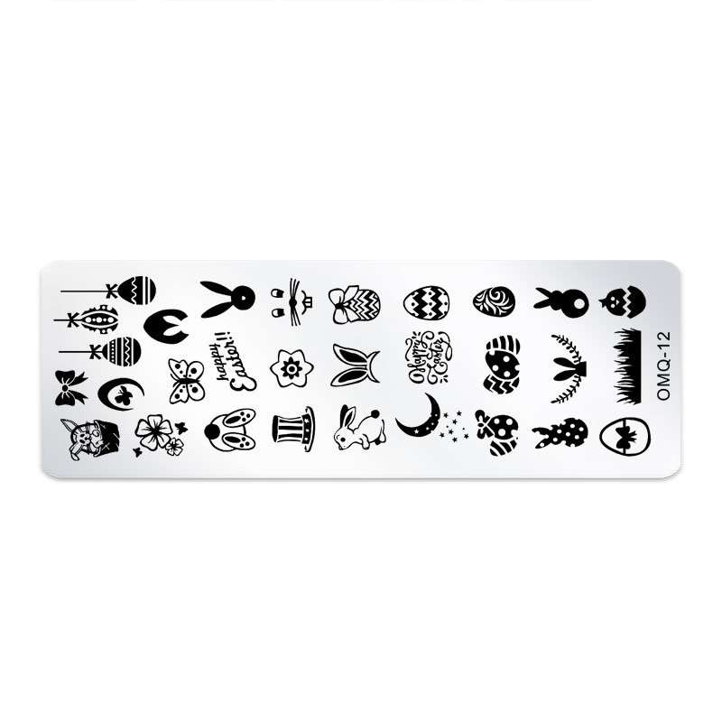 5 PCS Nail Art Print Template Nail Art Tools(OMQ-07)
