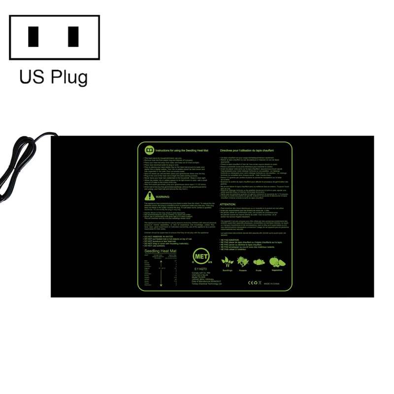 48 x 20in Waterproof Seedling Heating Pad Constant Temperature Heating Pad(US Plug 120V)