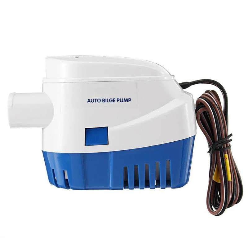750GPH-24V Blue Automatic Bilge Pump Submersible Water Electric Pump For Yacht Marine Boat