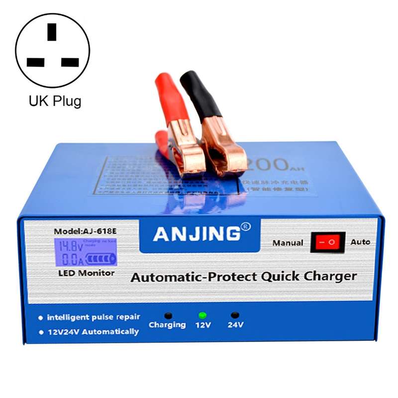 ANJING AJ-618E Battery Charger Car Battery Repairer, Model: UK Plug