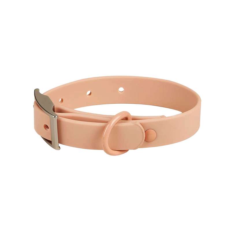 PVC Pet Loop Horsarine Dog Collar, Size: L(Purple)