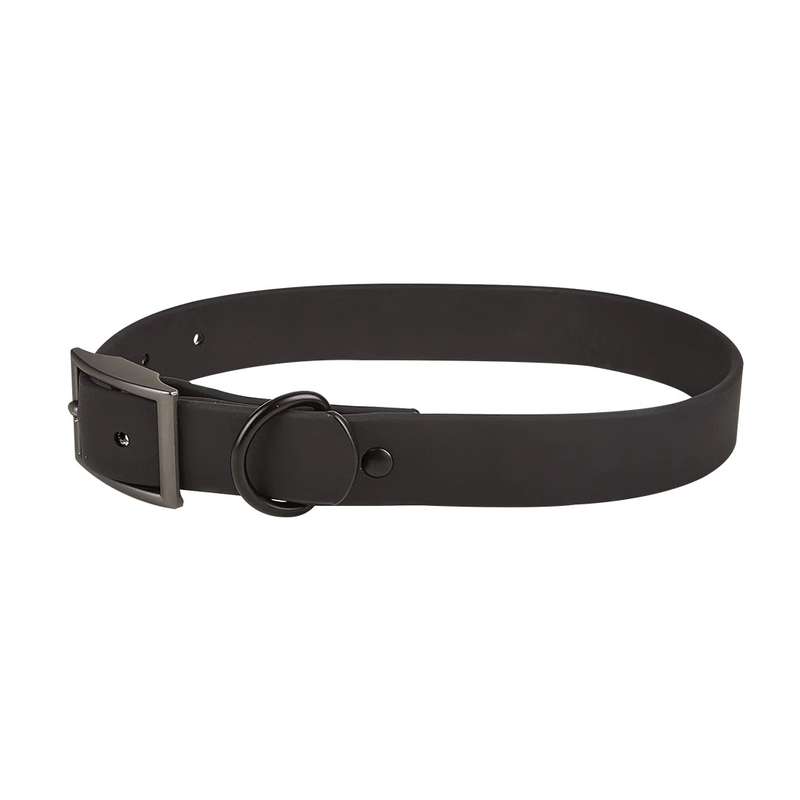 PVC Pet Loop Horsarine Dog Collar, Size: L(Purple)
