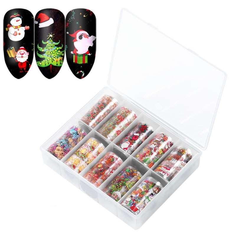 TZ0257 4x100cm Halloween Christmas Nail Art Starry Sticker Set without Nails(04)