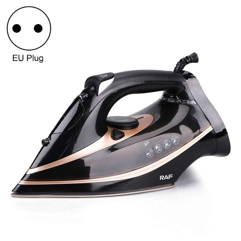 RAF R.1215 Three-Speed Thermostatic Ceramic Soleplate Electric Iron, EU Plug(Black Blue)