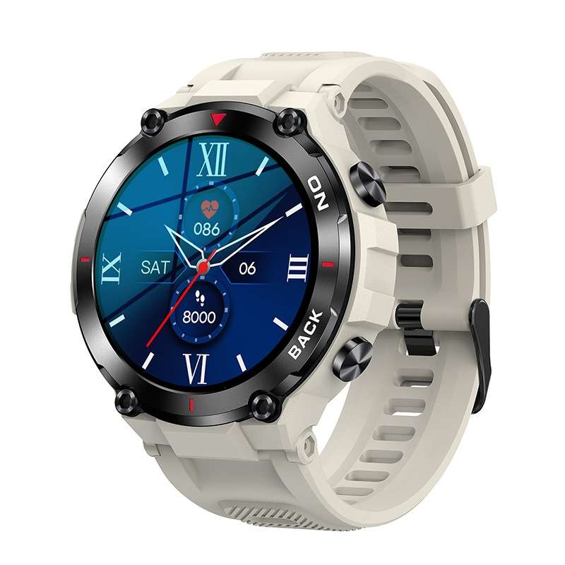 K37 1.32 Inch Heart Rate Monitoring Smart Watch With GPS Positioning Function(Black)