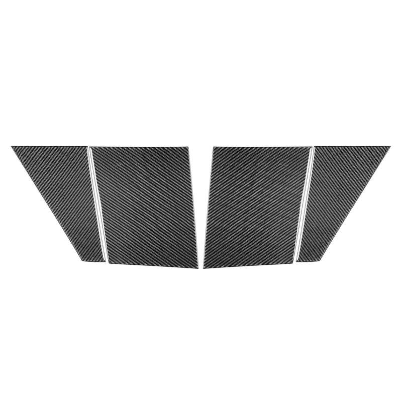 For Chevrolet Corvette C8 4pcs /Set Roof Camera Both Sides Stickers(Black)