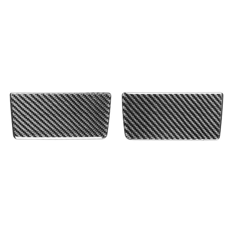 For Chevrolet Corvette C8 2pcs /Set Vanity Mirror Panel Sticker(Black)