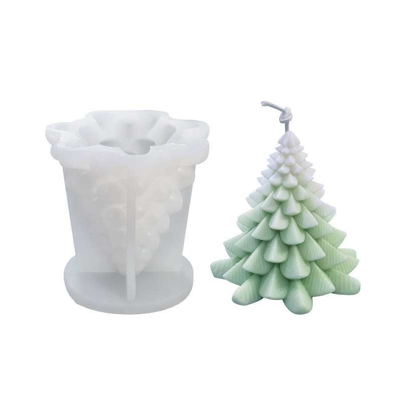 Christmas DIY Scented Candle Silicone Mold, Color: White(SD-78)