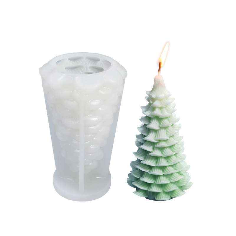 Christmas DIY Scented Candle Silicone Mold, Color: White(SD-78)