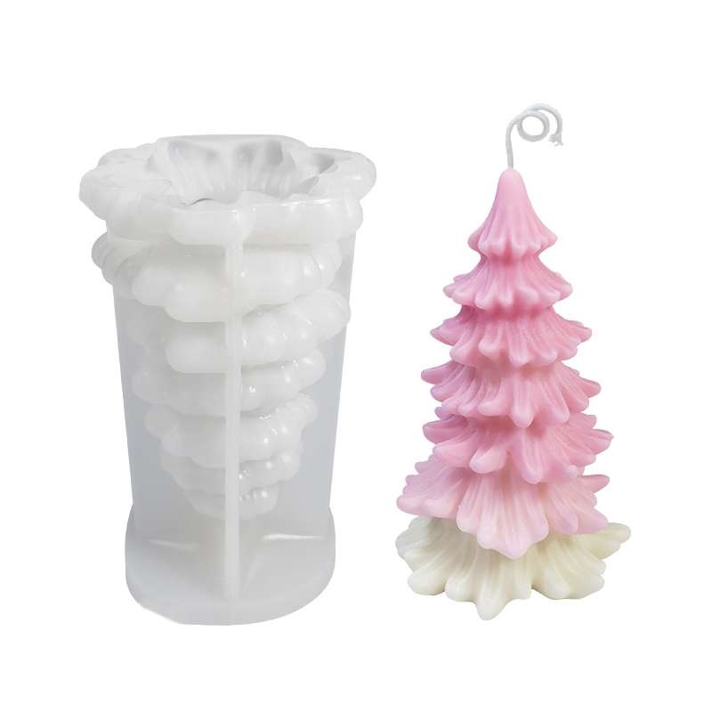 Christmas DIY Scented Candle Silicone Mold, Color: White(SD-78)